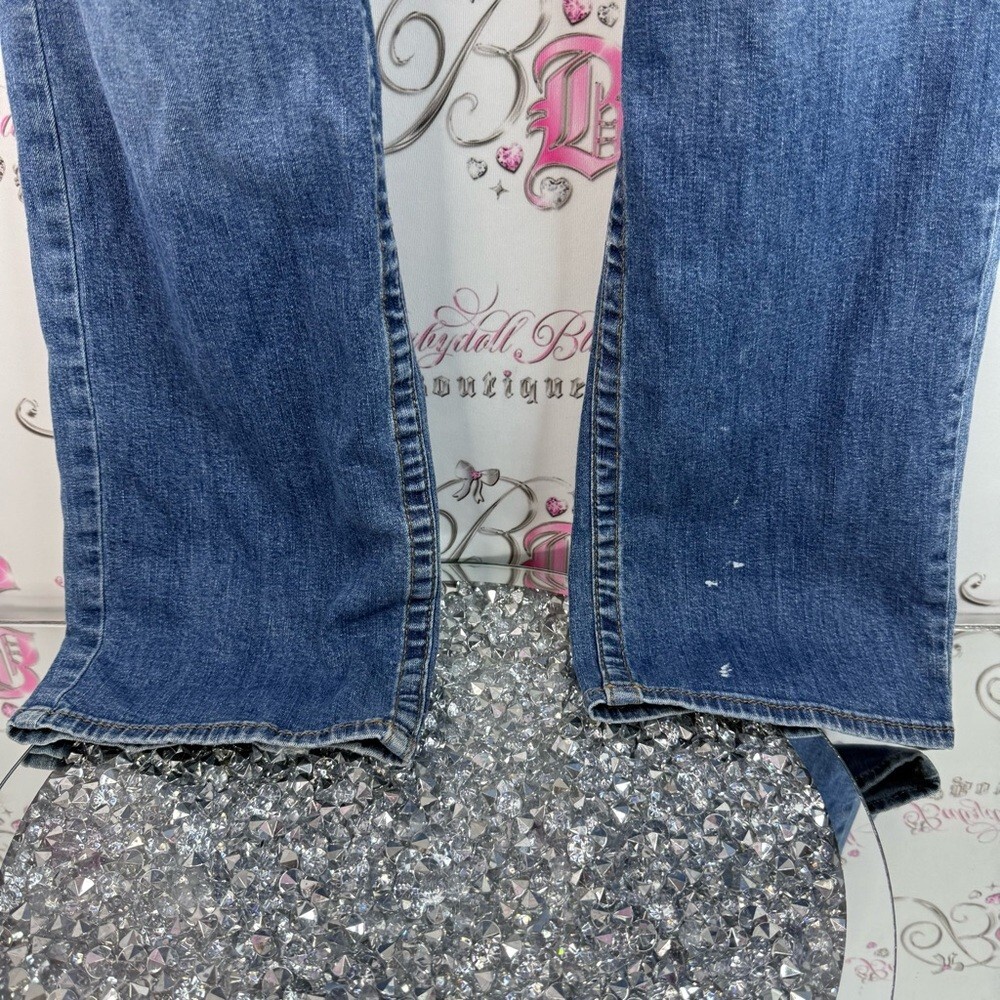 True Religion jeans pants Ricky relaxed straight Blue bottoms Jeans logos - Picture 3 of 16